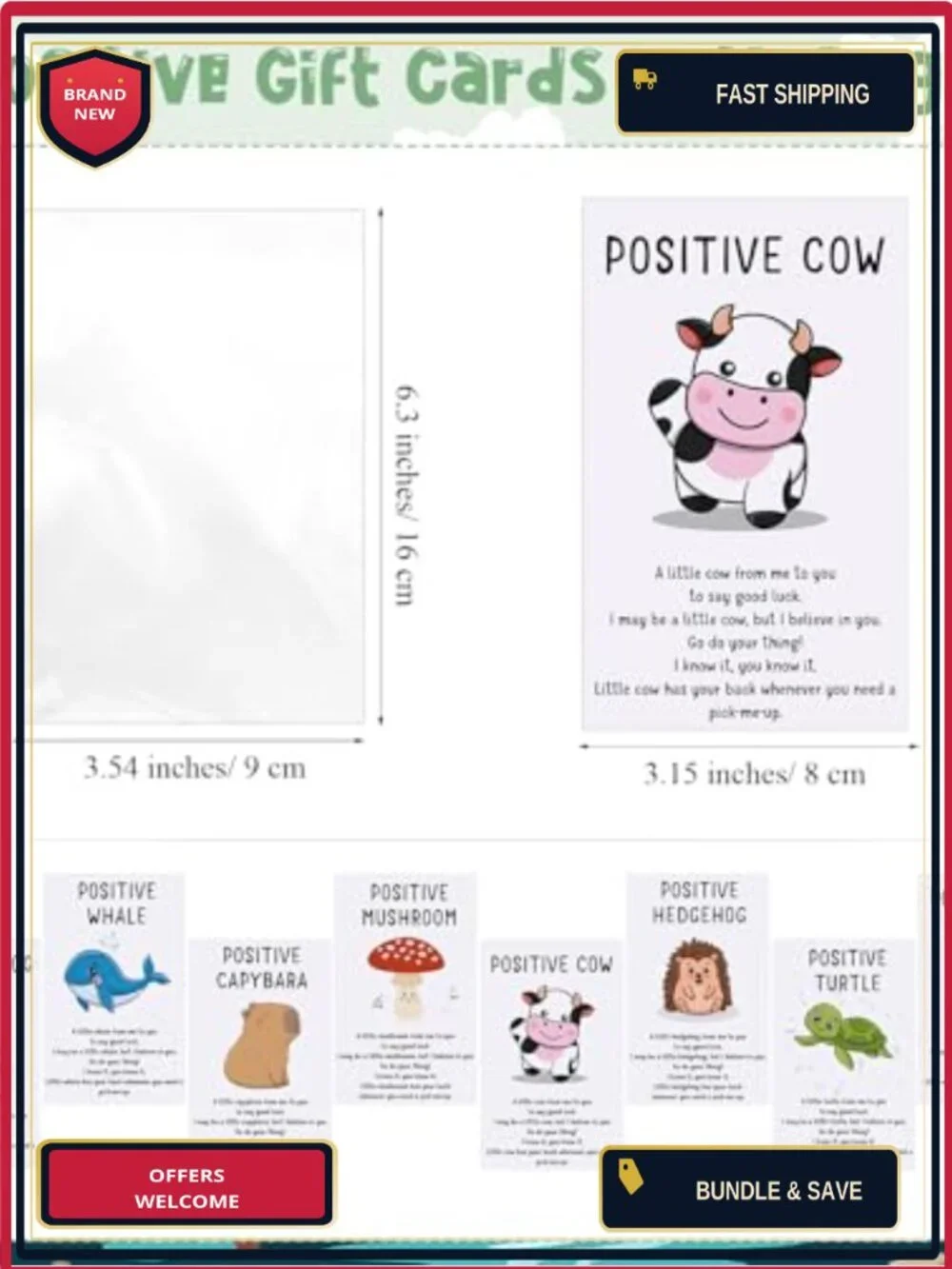 Positive Animal Keychain Set Bulk 48 Motivational Cards Thank You Gift